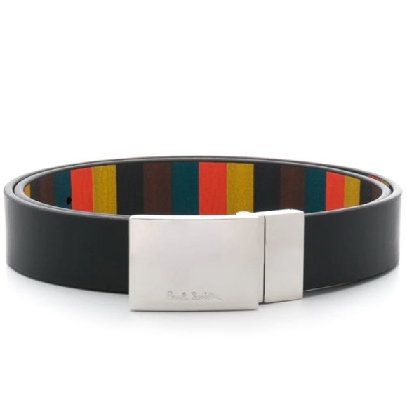 PAUL SMITH Color Block Print Belt